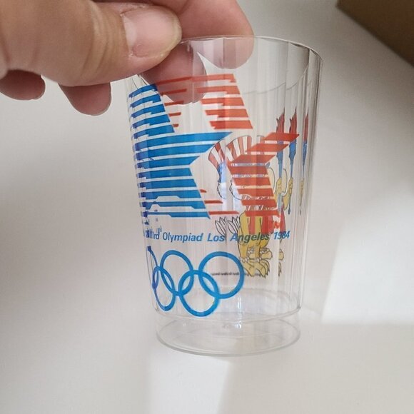 NIB 1984 Olympics LOS ANGELES LA 9 Plastic Cups - Picture 7 of 7